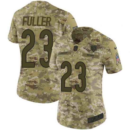 Nike Bears #23 Kyle Fuller Camo Women Stitched NFL Limited 2018 Salute to Service Jersey
